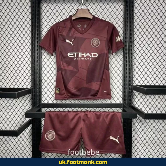 Manchester City Kids 2024-2025 Third Jersey.