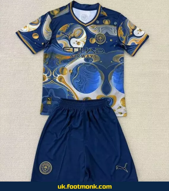 Manchester City Kids Kit 2025 2026 Concept.