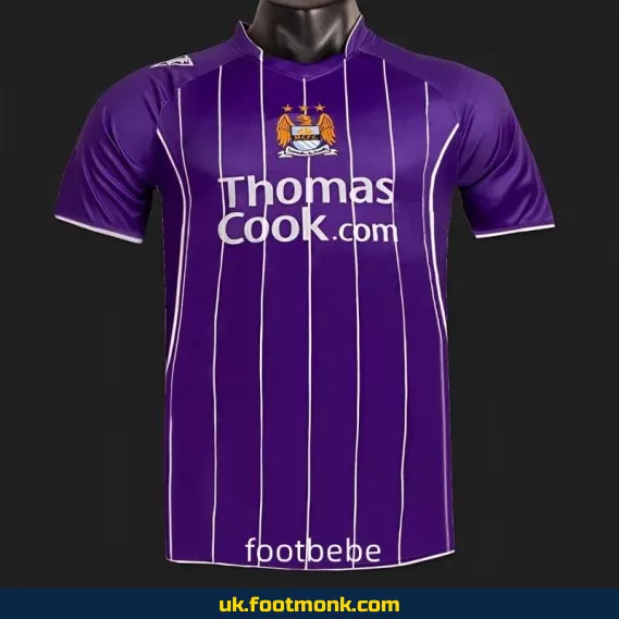 Manchester City 2007-2008 away purple vintage jersey.