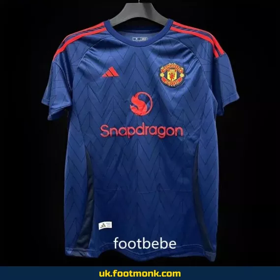 Manchester United 2024 2025 away jersey blue.