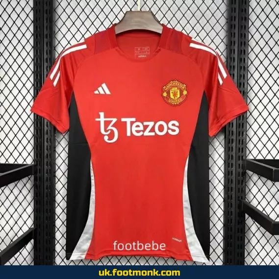 Manchester United 2024 2025 red jersey.