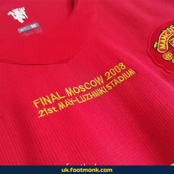 Manchester United 2007-2008 home vintage kids jersey.