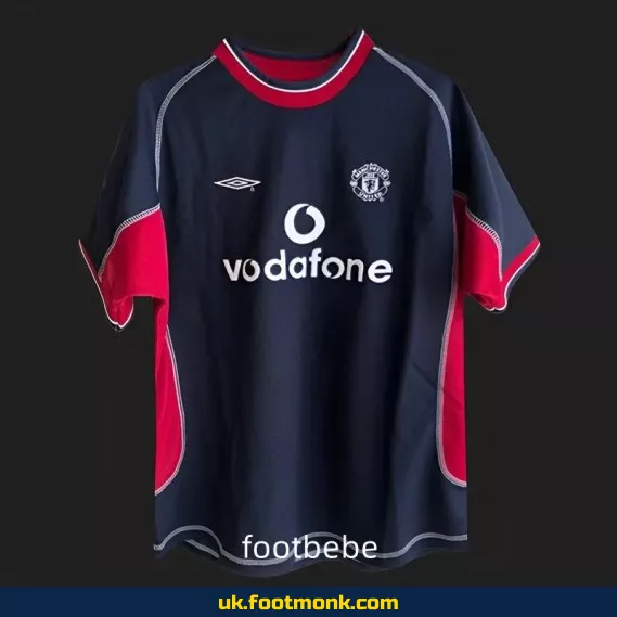 Manchester United 2001-2002 vintage third black jersey.