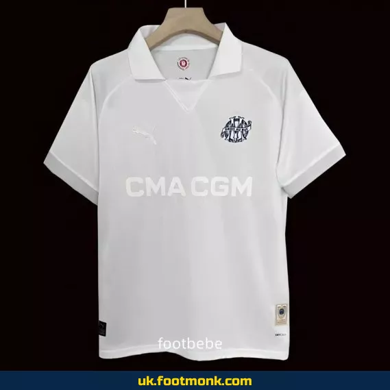 Marseille jersey 2024 2025 125 years White.