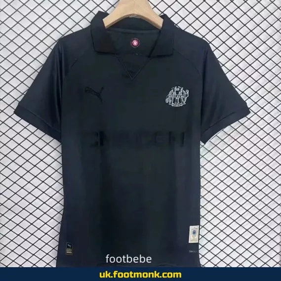 Marseille jersey 2024 2025 125 years black.