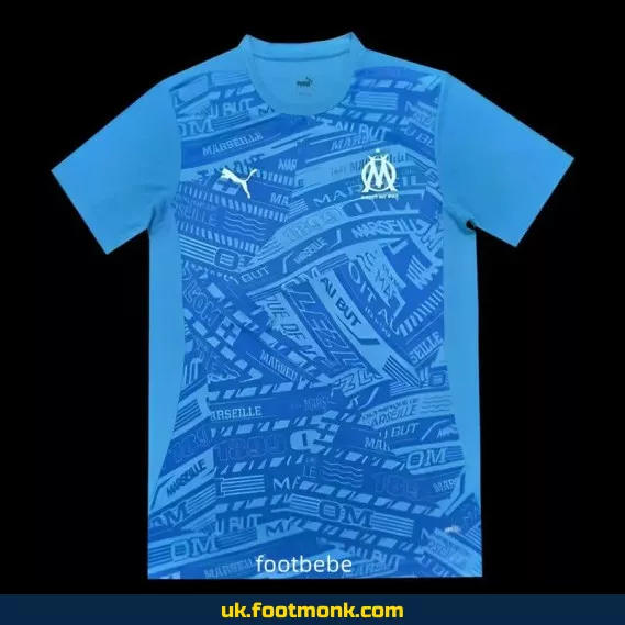 Marseille 2024 2025 blue training jersey.