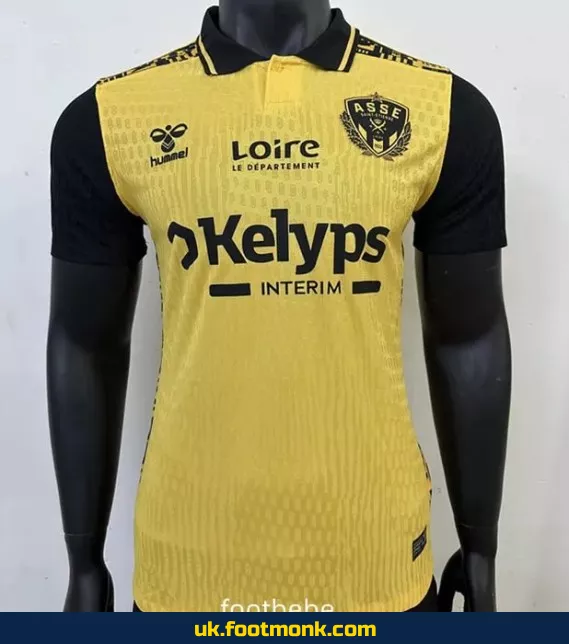 2024-2025 A.S. Saint-Étienne Third Yellow Match Jersey.