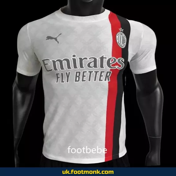 AC Milan 2023 2024 away white match jersey.