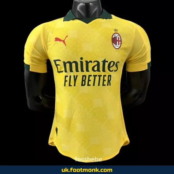 AC Milan 2025 2026 yellow match jersey.