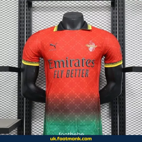 Special edition red AC Milan match jersey 2025 2026.