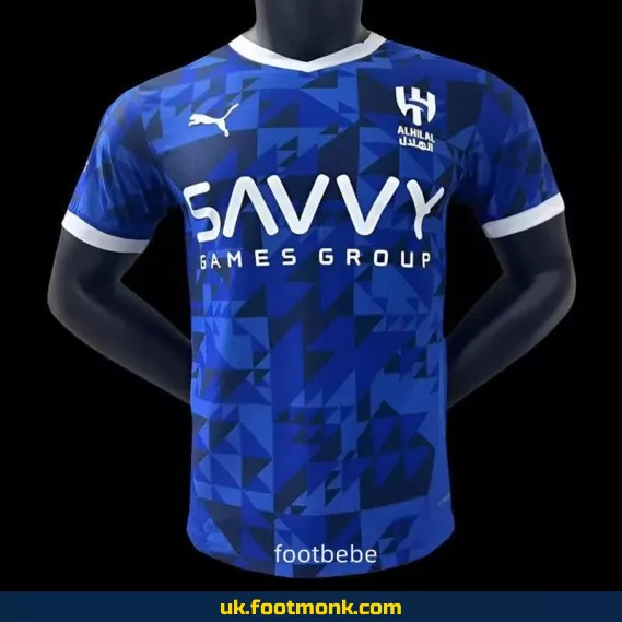 Al-Hilal Saudi 2024-2025 home blue match jersey.