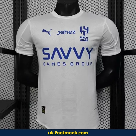 Al-Hilal Saudi 2025 2026 white match jersey.