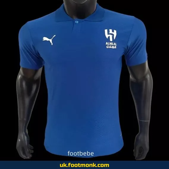 Al-Hilal Saudi 2025 Match Jersey Blue Polo.
