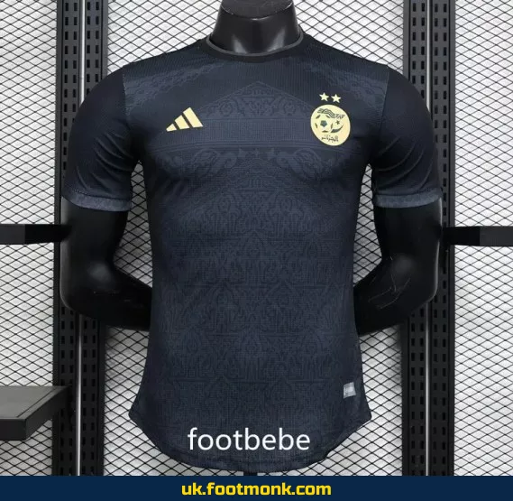 Algeria 2023 2024 black training match jersey.