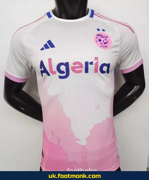 Algeria 2024 2025 home jersey white pink.