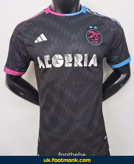 Algeria Match Jersey 2024 2025 black.