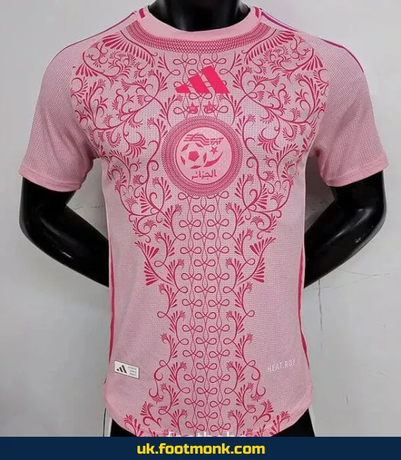Algeria Match Jersey 2024 2025 pink.