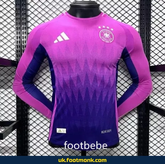 Germany 2024 away match jersey violet long sleeves.