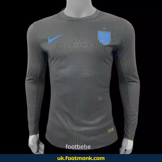 England 2025 Match Jersey black Long sleeves.