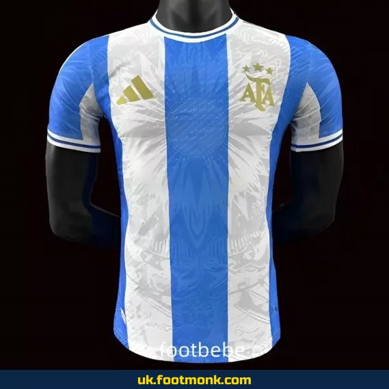 Argentina 2024 home jersey white blue Concept.