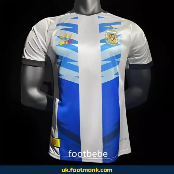Match Jersey Argentina 3 stars 2024 Dragon Ball White.