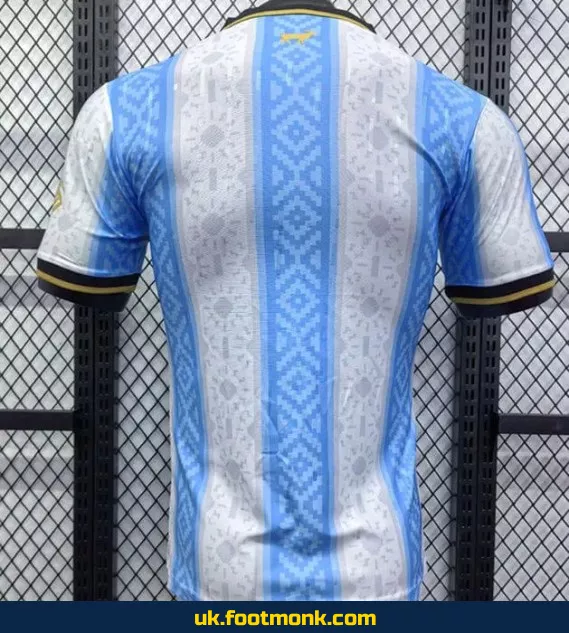 Match Jersey Argentina, La Pulga 2024 2025 white blue.