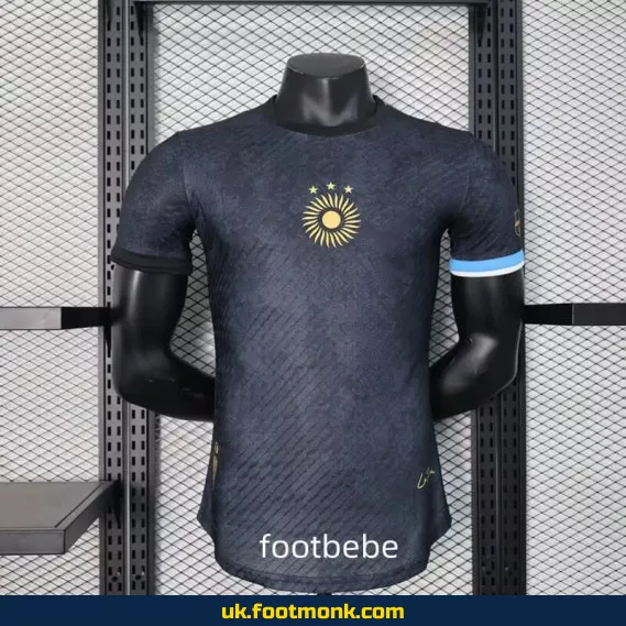 Match Jersey Argentina La Pulga 2023 2024 black special edition.