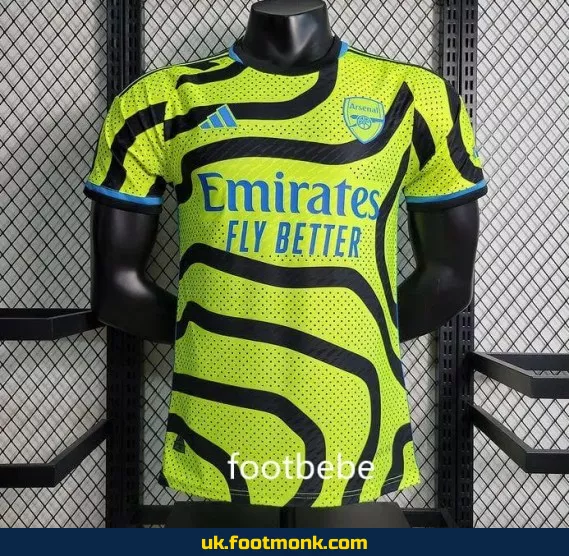Arsenal away yellow jersey 2023 2024.