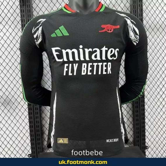 Arsenal 2024 2025 away long sleeve match jersey.