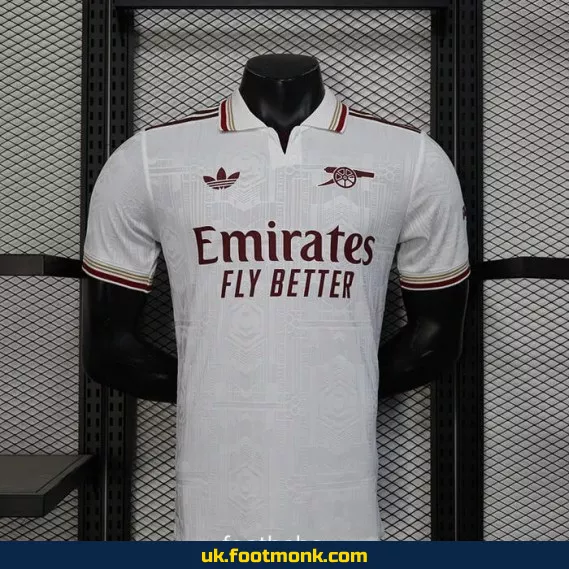 Arsenal 2025 2026 Home Jersey White.