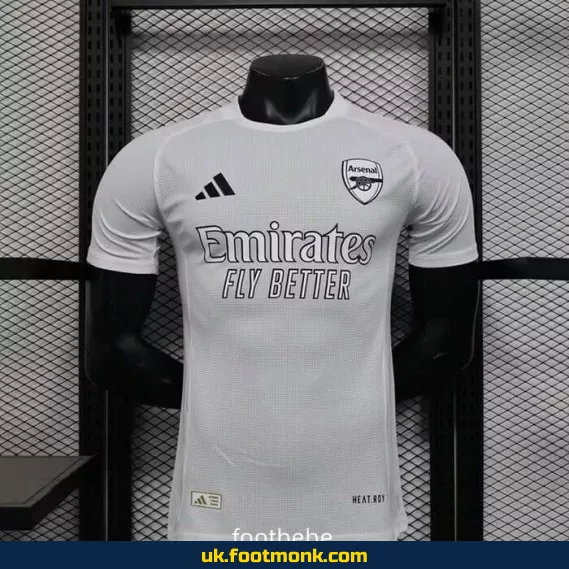 Arsenal 2025-2026 home jersey concept white.