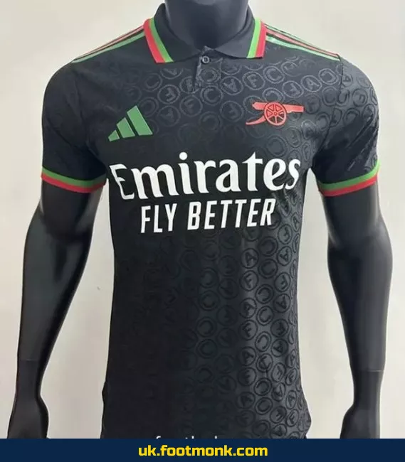 Arsenal 2025 Match Polo Shirt black.