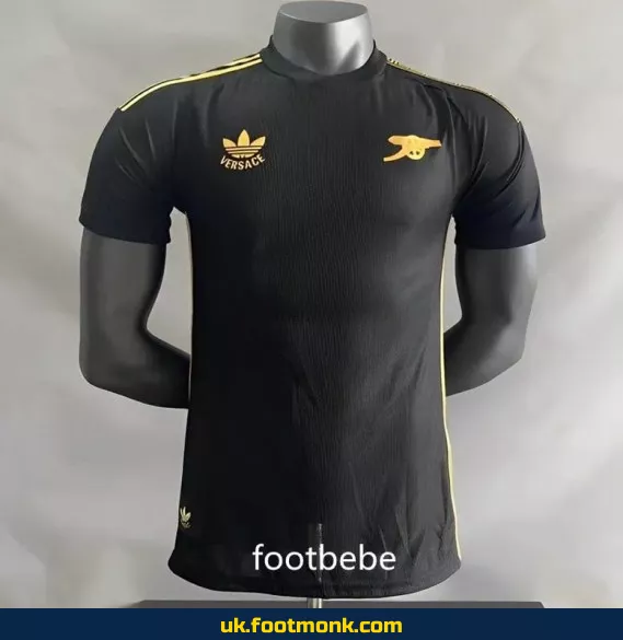 Arsenal Versace match jersey 2024 2025 black.