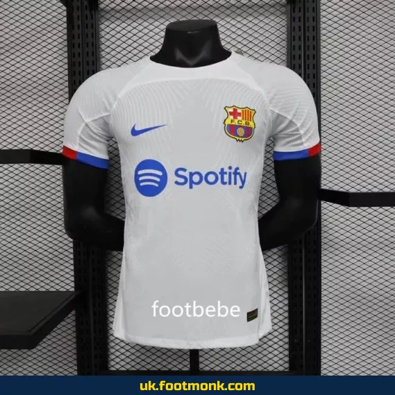 Away White Barcelona Match Jersey 2023 2024.