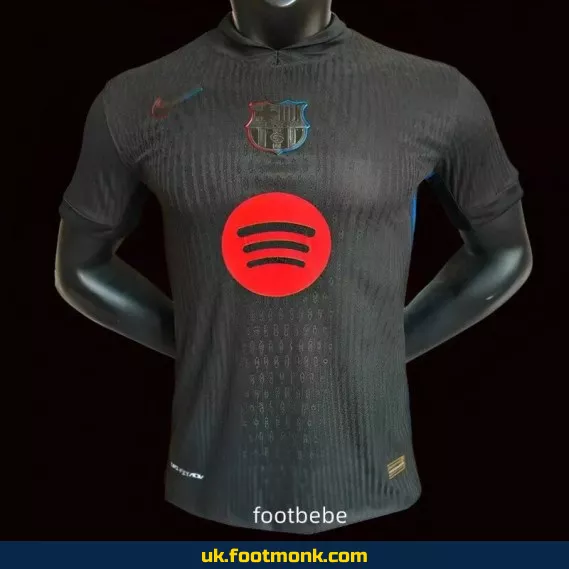 Barcelona 2024 2025 away black jersey.
