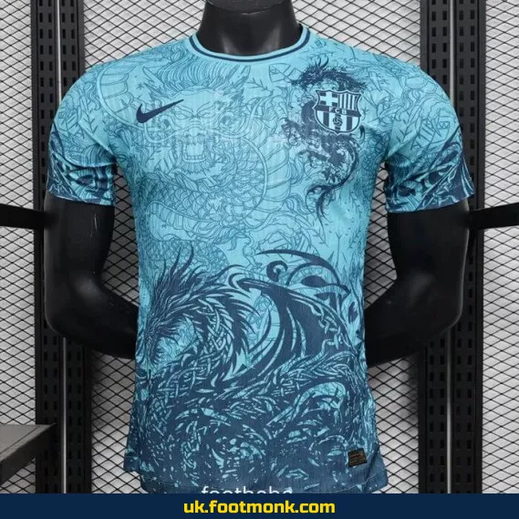 Match Kit Barcelona 2025 2026 blue dragon.