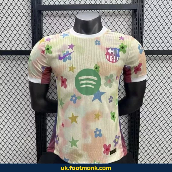 Match jersey Barcelona 2025 2026 flower concept.