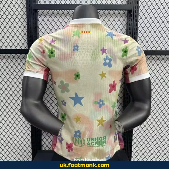 Match jersey Barcelona 2025 2026 flower concept.