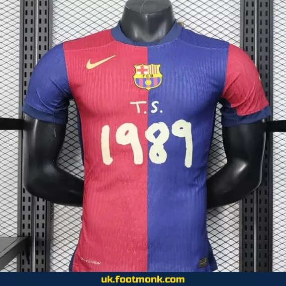 Barcelona Match Jersey 2025 T.S. 1989 home.