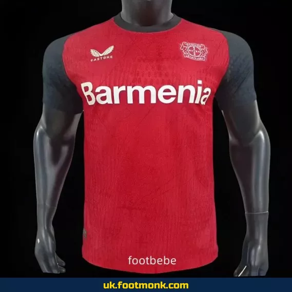 Home jersey Bayer 04 Leverkusen 2024-2025 match.