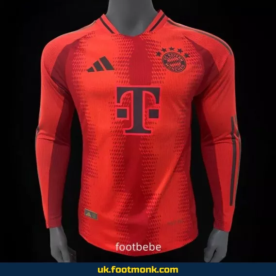 Bayern Munich 2024-2025 home long sleeve match jersey.
