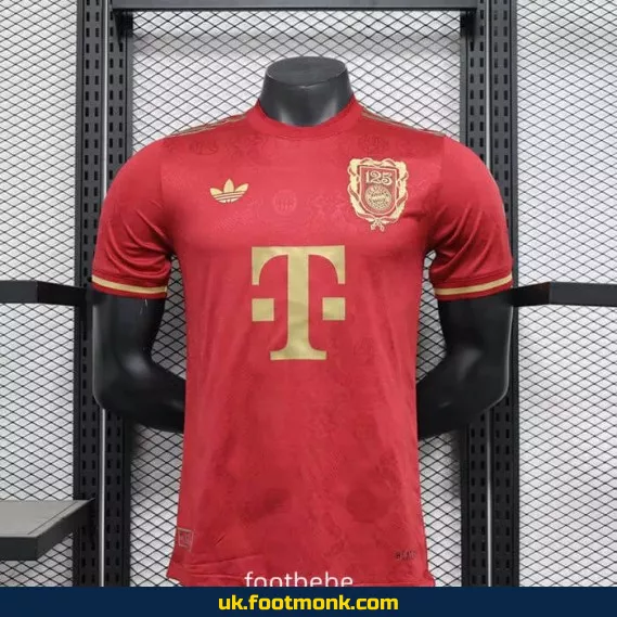 Match Jersey Bayern Munich 2025 125 years red.