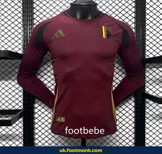 Belgium 2024 home match jersey long sleeves.
