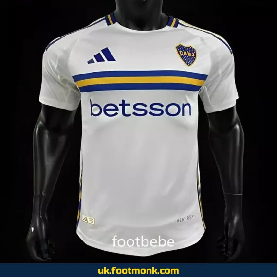 Away White Boca Juniors 2024 2025 Match Jersey.