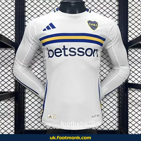 Boca Juniors 2024-2025 away long-sleeved match jersey.