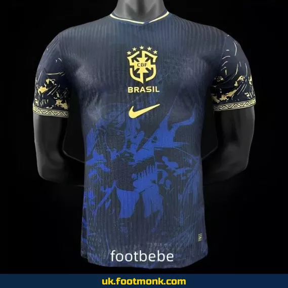Brazil Match Jersey 2024 2025 special edition navy blue.