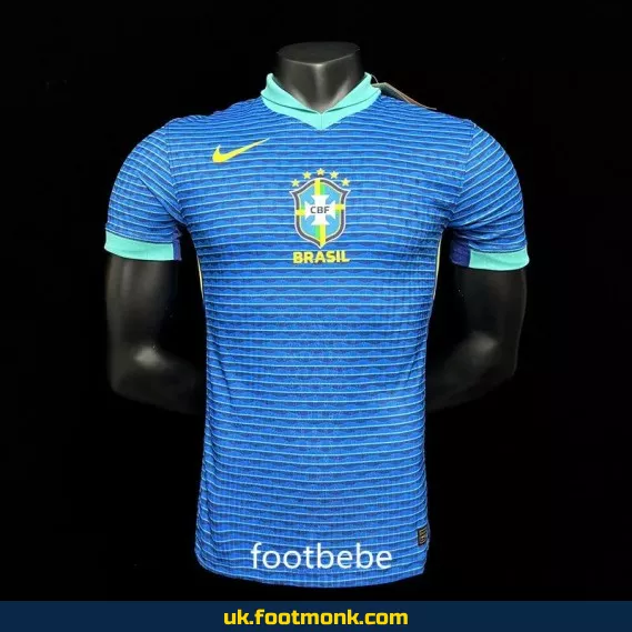 Brazil 2024-2025 Away Match Jersey Blue.