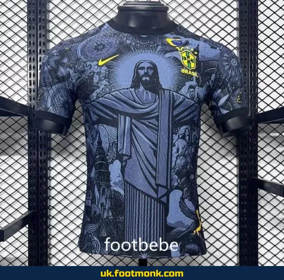 Match Jersey Brazil 2024 2025 goalkeeper Concept.
