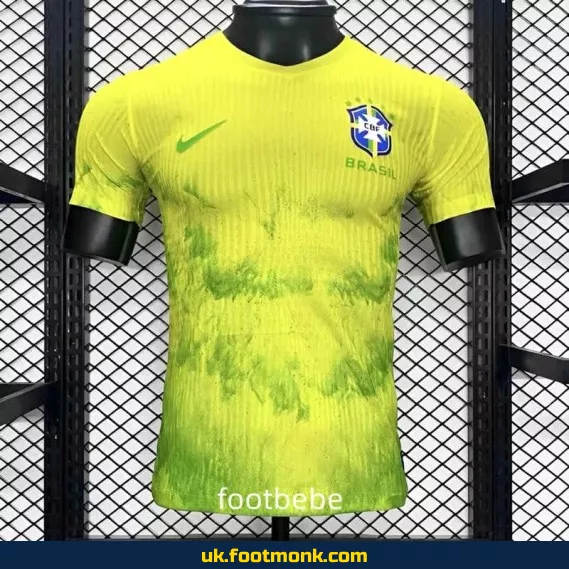 Brazil 2024 2025 Match Jersey yellow special edition.
