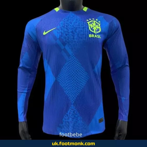 Brazil 2025 Match Jersey blue Long sleeves.